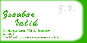 zsombor valik business card